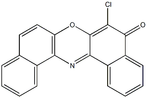 6-chloro-5H-dibenzo[a,j]phenoxazin-5-one Struktur