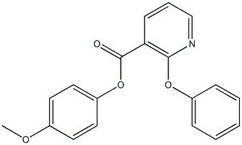 4-methoxyphenyl 2-phenoxynicotinate Struktur