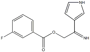 3-{[(3-fluorobenzoyl)oxy]ethanimidoyl}-1H-pyrrole Struktur