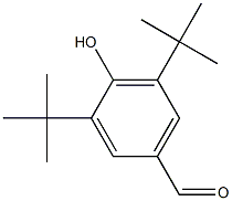 3,5-di(tert-butyl)-4-hydroxybenzenecarbaldehyde Struktur