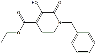 ethyl 1-benzyl-5-hydroxy-6-oxo-1,2,3,6-tetrahydro-4-pyridinecarboxylate Struktur