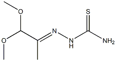 2-(2,2-dimethoxy-1-methylethylidene)hydrazine-1-carbothioamide Struktur