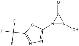 N'-hydroxy-N-[5-(trifluoromethyl)-1,3,4-thiadiazol-2-yl]iminoformamide Struktur