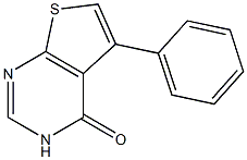 5-phenyl-3,4-dihydrothieno[2,3-d]pyrimidin-4-one Struktur