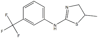 N2-[3-(trifluoromethyl)phenyl]-5-methyl-4,5-dihydro-1,3-thiazol-2-amine Struktur