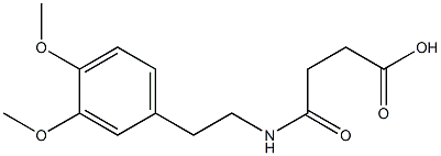 4-[(3,4-dimethoxyphenethyl)amino]-4-oxobutanoic acid Struktur