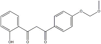 1-(2-hydroxyphenyl)-3-[4-(methoxymethoxy)phenyl]propane-1,3-dione Struktur