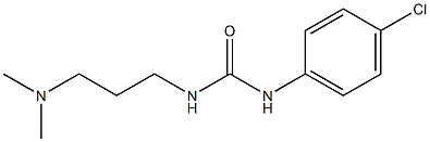 N-(4-chlorophenyl)-N'-[3-(dimethylamino)propyl]urea Struktur