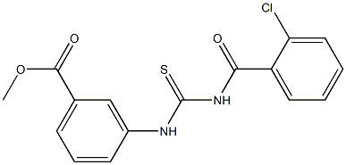 methyl 3-({[(2-chlorobenzoyl)amino]carbothioyl}amino)benzoate Struktur