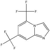 5,7-bis(trifluoromethyl)imidazo[1,2-a]pyridine Struktur