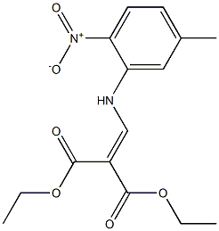 diethyl 2-[(5-methyl-2-nitroanilino)methylidene]malonate Struktur