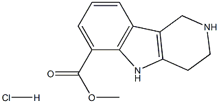 methyl 2,3,4,5-tetrahydro-1H-pyrido[4,3-b]indole-6-carboxylate hydrochloride Struktur