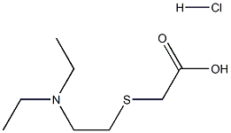 {[2-(diethylamino)ethyl]thio}acetic acid hydrochloride Struktur