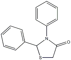 2,3-diphenyl-1,3-thiazolan-4-one Struktur