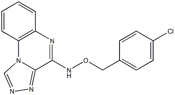 4-{[(4-chlorobenzyl)oxy]amino}[1,2,4]triazolo[4,3-a]quinoxaline Struktur