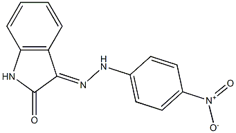 1H-indole-2,3-dione 3-[N-(4-nitrophenyl)hydrazone] Struktur