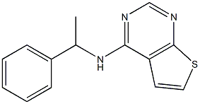 N4-(1-phenylethyl)thieno[2,3-d]pyrimidin-4-amine Struktur