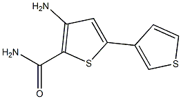 3-amino-5-(3-thienyl)thiophene-2-carboxamide Struktur