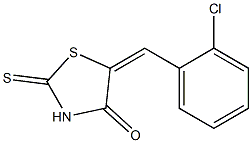 5-(2-chlorobenzylidene)-2-thioxo-1,3-thiazolan-4-one Struktur