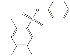 phenyl 2,3,4,5,6-pentamethylbenzene-1-sulfonate Struktur