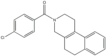 (4-chlorophenyl)[1,4,5,6-tetrahydrobenzo[f]isoquinolin-3(2H)-yl]methanone Struktur