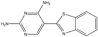 5-(1,3-benzothiazol-2-yl)pyrimidine-2,4-diamine Struktur