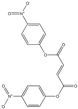 di(4-nitrophenyl) but-2-enedioate Struktur