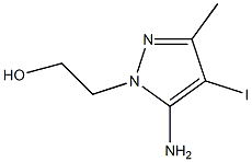 2-(5-amino-4-iodo-3-methyl-1H-pyrazol-1-yl)ethanol Struktur