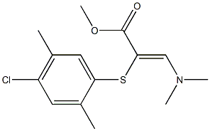 methyl 2-[(4-chloro-2,5-dimethylphenyl)thio]-3-(dimethylamino)acrylate Struktur