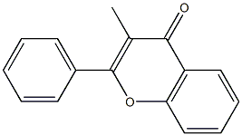 3-methyl-2-phenyl-4H-chromen-4-one Struktur