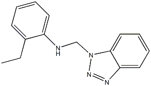 N1-(1H-1,2,3-benzotriazol-1-ylmethyl)-2-ethylaniline Struktur