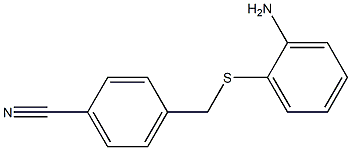 4-{[(2-aminophenyl)thio]methyl}benzonitrile Struktur