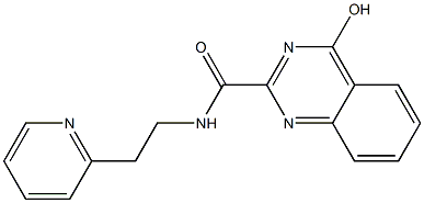 N2-[2-(2-pyridyl)ethyl]-4-hydroxyquinazoline-2-carboxamide Struktur