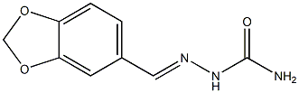 2-(1,3-benzodioxol-5-ylmethylidene)hydrazine-1-carboxamide Struktur