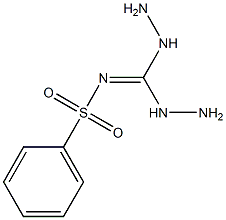 N1-dihydrazinomethylidenebenzene-1-sulfonamide Struktur