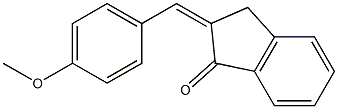 2-[(Z)-(4-methoxyphenyl)methylidene]-1H-inden-1(3H)-one Struktur