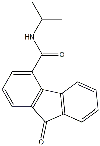 N4-isopropyl-9-oxo-9H-fluorene-4-carboxamide Struktur