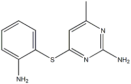 4-[(2-aminophenyl)thio]-6-methylpyrimidin-2-amine Struktur