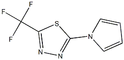 2-(1H-pyrrol-1-yl)-5-(trifluoromethyl)-1,3,4-thiadiazole Struktur