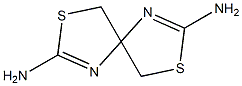 3,8-dithia-1,6-diazaspiro[4.4]nona-1,6-diene-2,7-diamine Struktur