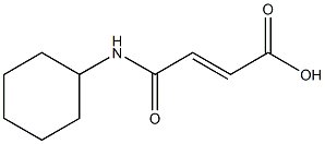 (E)-4-(cyclohexylamino)-4-oxo-2-butenoic acid Struktur