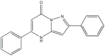 2,5-diphenyl-4,7-dihydropyrazolo[1,5-a]pyrimidin-7-one Struktur