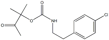 1,1-dimethyl-2-oxopropyl N-(4-chlorophenethyl)carbamate Struktur