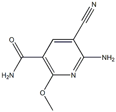 6-amino-5-cyano-2-methoxynicotinamide Struktur