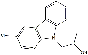 1-(3-chloro-9H-carbazol-9-yl)propan-2-ol Struktur