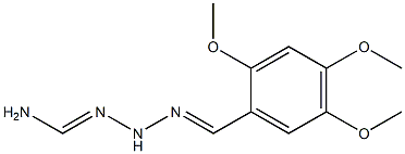 N'-(2,4,5-trimethoxybenzylidene)aminomethanehydrazonamide Struktur