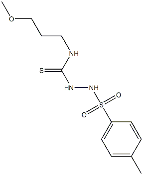 N1-(3-methoxypropyl)-2-[(4-methylphenyl)sulfonyl]hydrazine-1-carbothioamide Struktur