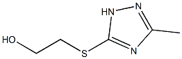 2-[(3-methyl-1H-1,2,4-triazol-5-yl)sulfanyl]-1-ethanol Struktur