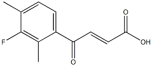 4-(3-fluoro-2,4-dimethylphenyl)-4-oxobut-2-enoic acid Struktur