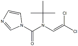 N-(tert-butyl)-N-(2,2-dichlorovinyl)-1H-imidazole-1-carboxamide Struktur